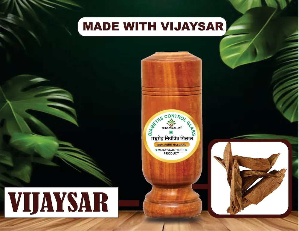 Ayurvedic Vijaysar Herbal Wooden Tumbler At Just 699/-